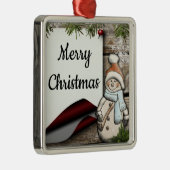 Snowman Ornament Aus Metall (Rechts)