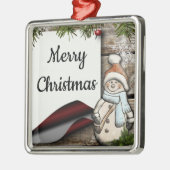 Snowman Ornament Aus Metall (Links)