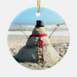 Snowman-Ornament Florida Keramik Ornament