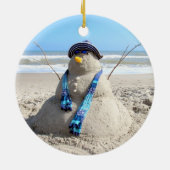 Snowman-Ornament Florida Keramik Ornament (Hinten)