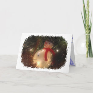 Snowman-Ornament-Karte Feiertagskarte
