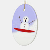 Snowman-Ornament Keramik Ornament (Links)