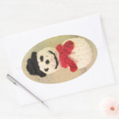 Snowman Oval Stickers (Umschlag)