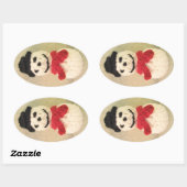 Snowman Oval Stickers (Blatt)