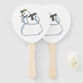 Snowman paddle hand fans fächer (Vorne und Hinten)