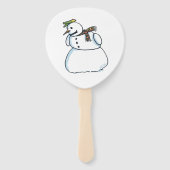 Snowman paddle hand fans fächer (Rückseite)
