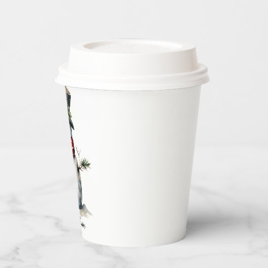 Snowman Paper Cup mit Lid Pappbecher (Links)