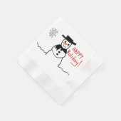 Snowman Paper Napkin Serviette (Ecke)