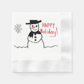 Snowman Paper Napkin Serviette (Vorderseite)