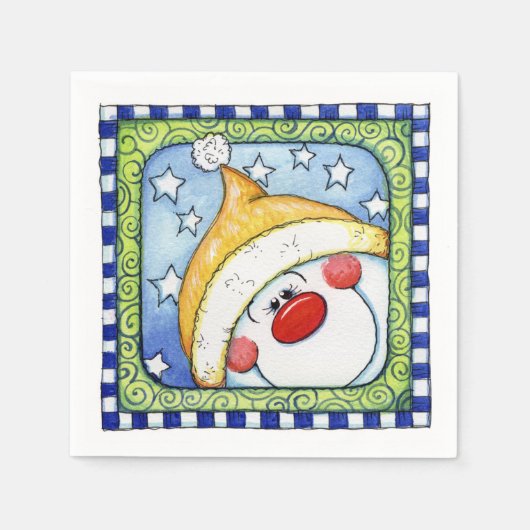 Snowman - Paper Napkins Serviette (Vorderseite)