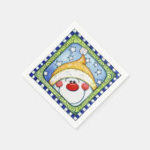 Snowman - Paper Napkins Serviette (Ecke)