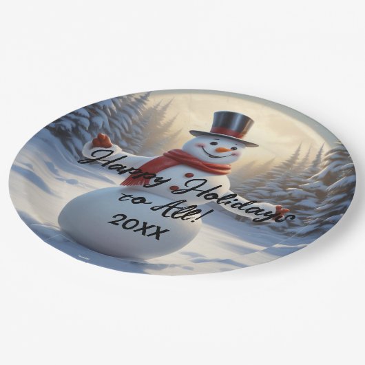 Snowman Paper Tellers HAMbyWG Pappteller (Schrägansicht)