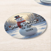 Snowman Paper Untersetzer HAMbyWG (Angewinkelt)