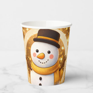 Snowman Pappbecher
