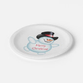 Snowman Pappteller (Schrägansicht)