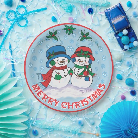 Snowman Pappteller (Party)