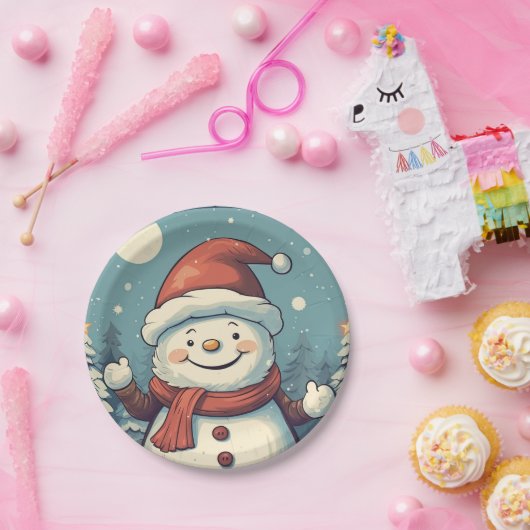 Snowman Pappteller (Party)
