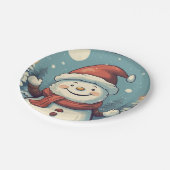 Snowman Pappteller (Schrägansicht)