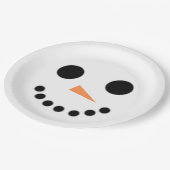 Snowman Pappteller (Schrägansicht)