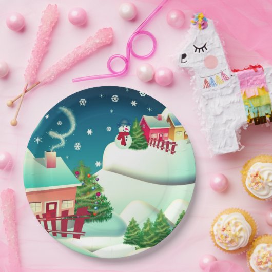Snowman Pappteller (Party)