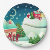 Snowman Pappteller (Vorderseite)
