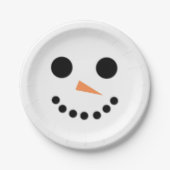 Snowman Pappteller (Vorderseite)
