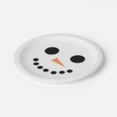 Snowman Pappteller (Schrägansicht)