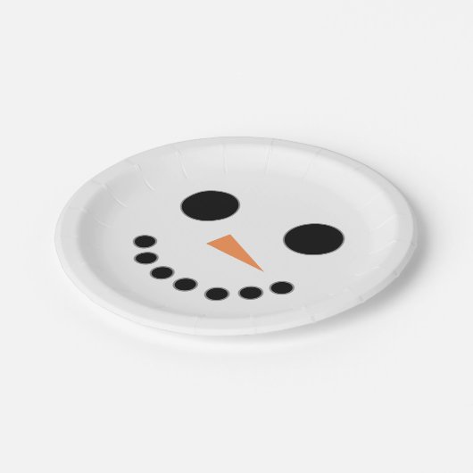 Snowman Pappteller (Schrägansicht)