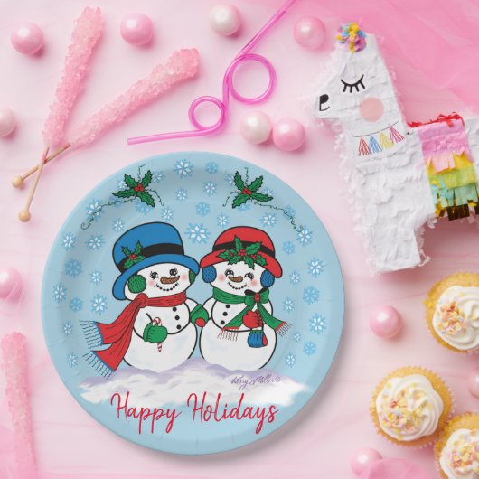 Snowman Pappteller (Party)