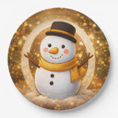 Snowman Pappteller (Vorderseite)