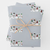 Snowman Party Holiday Wrapping Paper Geschenkpapier Set (Beispiel)