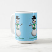 Snowman Party Kaffeetasse (Vorderseite Links)