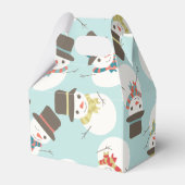 Snowman Party Mini Geschenkboxen Geschenkschachtel (Rückseite)
