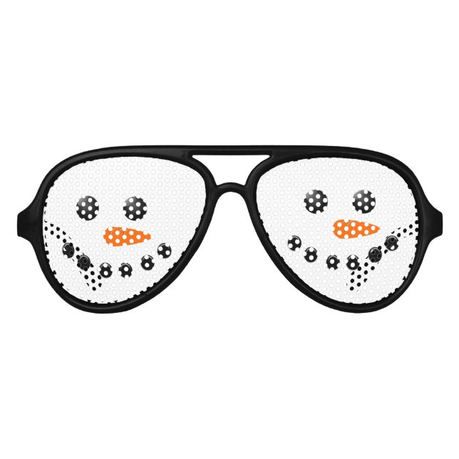 Snowman Partybrille (Vorderseite)