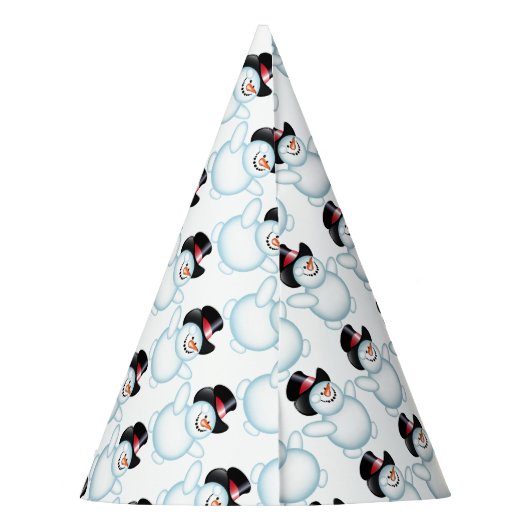 Snowman Partyhütchen (Rückseite)