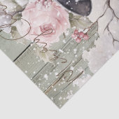 Snowman Pastel Pink Winter Weihnachten Seidenpapier (Detail)