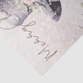 Snowman Pastel Pink Winter Weihnachten Seidenpapier (Detail)