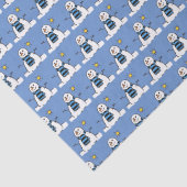 Snowman Pattern Design Seidenpapier (Detail)