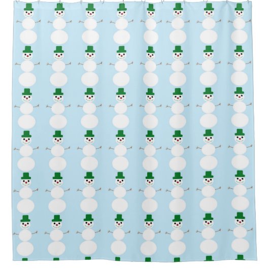 Snowman Pattern Duschvorhang (Vorderseite)