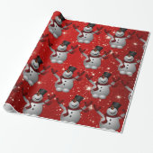 Snowman Pattern Geschenkpapier (Ungerollt)
