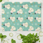 Snowman Pattern Geschirrtuch (Gefaltet)