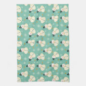 Snowman Pattern Geschirrtuch (Vertikal)