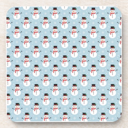 Snowman pattern getränkeuntersetzer (Vorderseite)