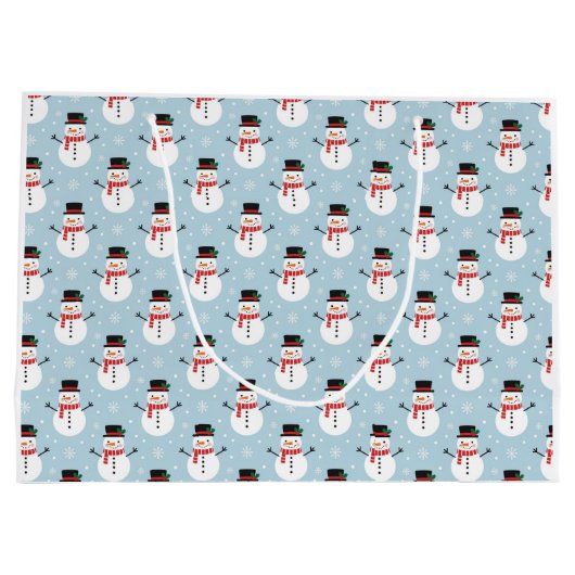 Snowman pattern große geschenktüte (Rückseite)