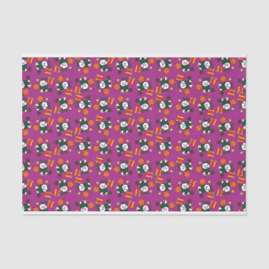 Snowman Pattern Seidenpapier (Vorderseite)