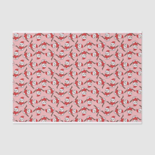 Snowman Pattern Seidenpapier (Vorderseite)