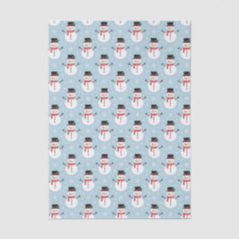 Snowman pattern seidenpapier