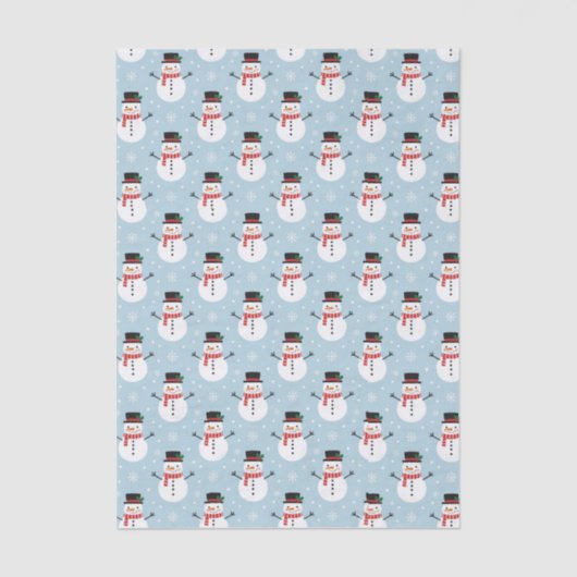 Snowman pattern seidenpapier (Vorderseite)