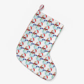 Snowman Pattern Weihnachts-Strümpfe Kleiner Weihnachtsstrumpf (Vorderansicht (hängend))