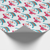 Snowman Pattern Weihnachtsgeschenk Geschenkpapier (Ecke)